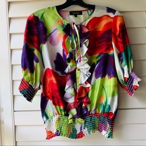 Colorful Floral Blouse